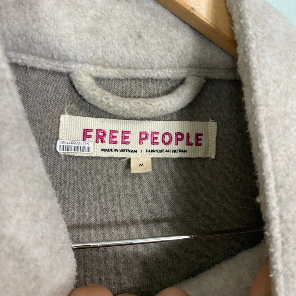 Free People Alma Duffle Coat Gray Tassel Long Length‎ Size Medium MISSING BELT